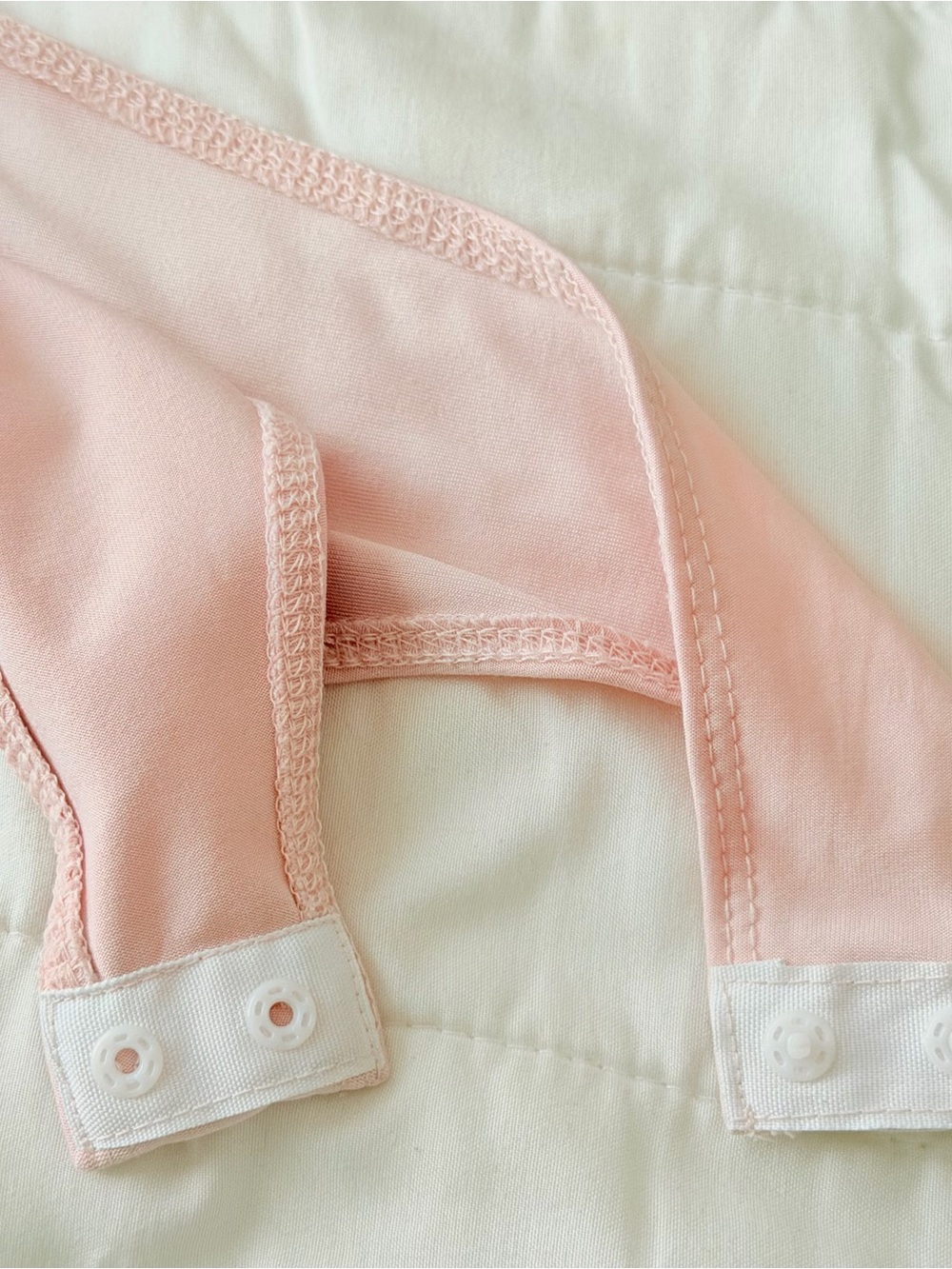 Women's Long Sleeve Square Neck Bodysuit - Blush Pink - Picture 4 of 5